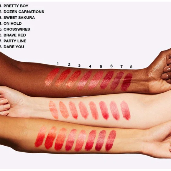 New in box MAC Cosmetics Cremesheen  Dare You Lipstick - Bold Red 3g - Picture 3 of 3